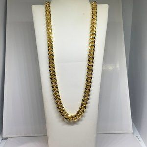 Necklace Yellow Gold, Miami Cuban Link Necklace